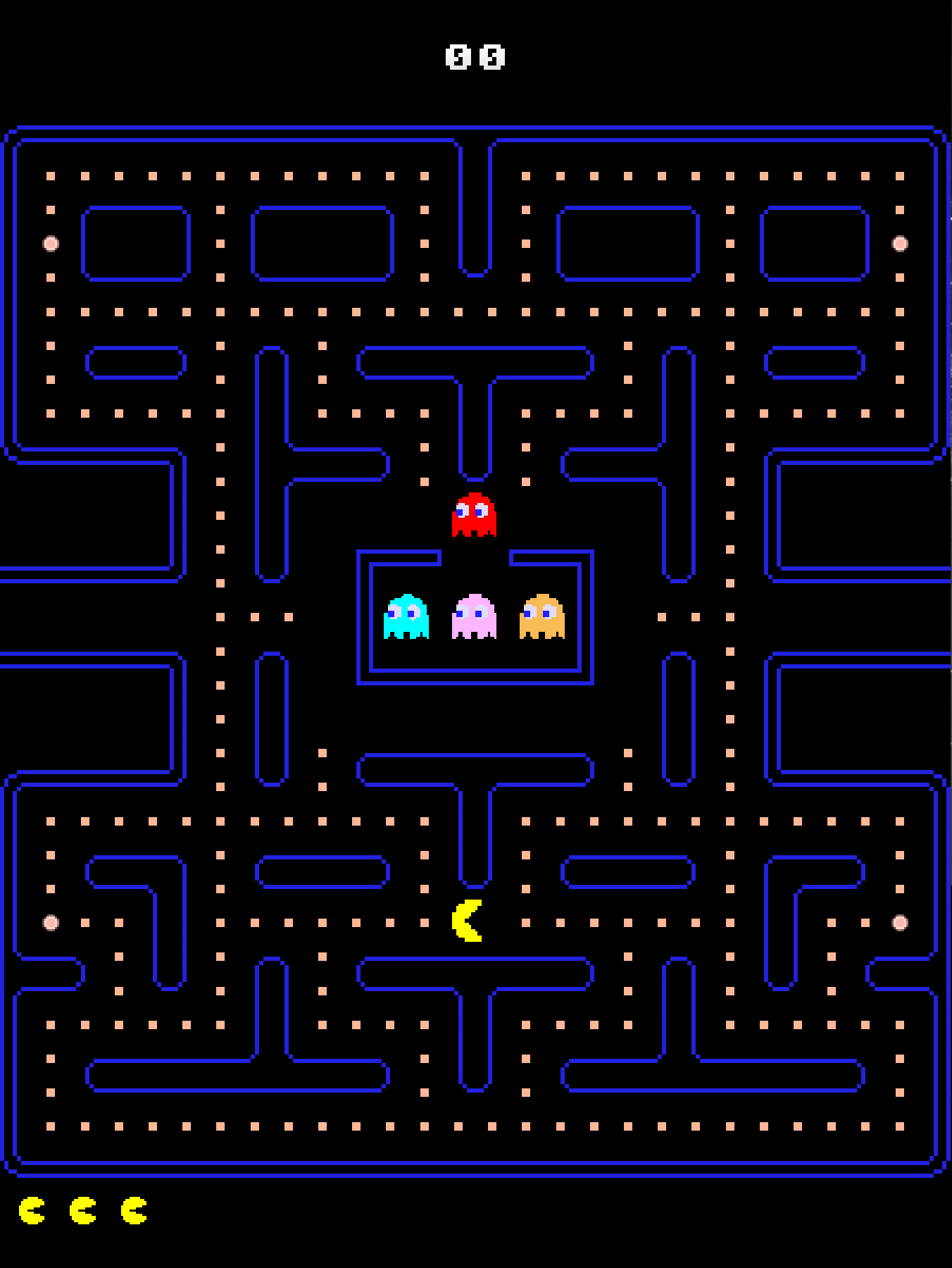 Эта игра PacMan представляет собой PWA и была построена с использованием полноэкранного режима отображения